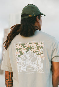 Ha'ikū Stairs (Stairway to heaven) T-Shirt in Sage