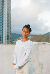 Ha'ikū Stairs (Stairway to heaven) Long Sleeve in Stone