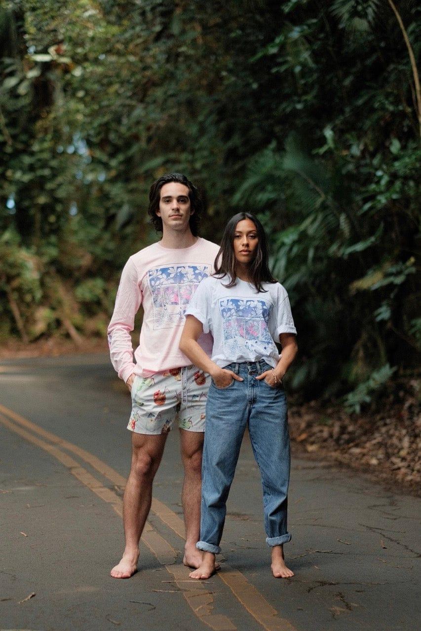 Honoli'i Party Wave T-Shirt in Pink Lemonade