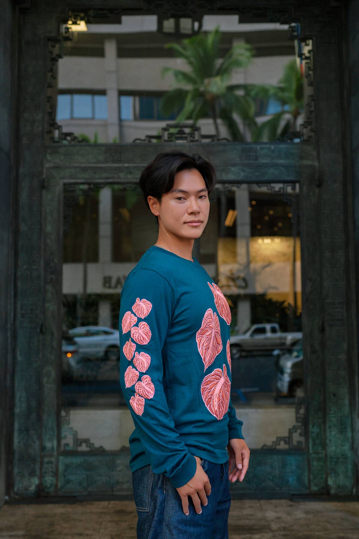 The Antherium Edit Long Sleeve in Hohonu Blue