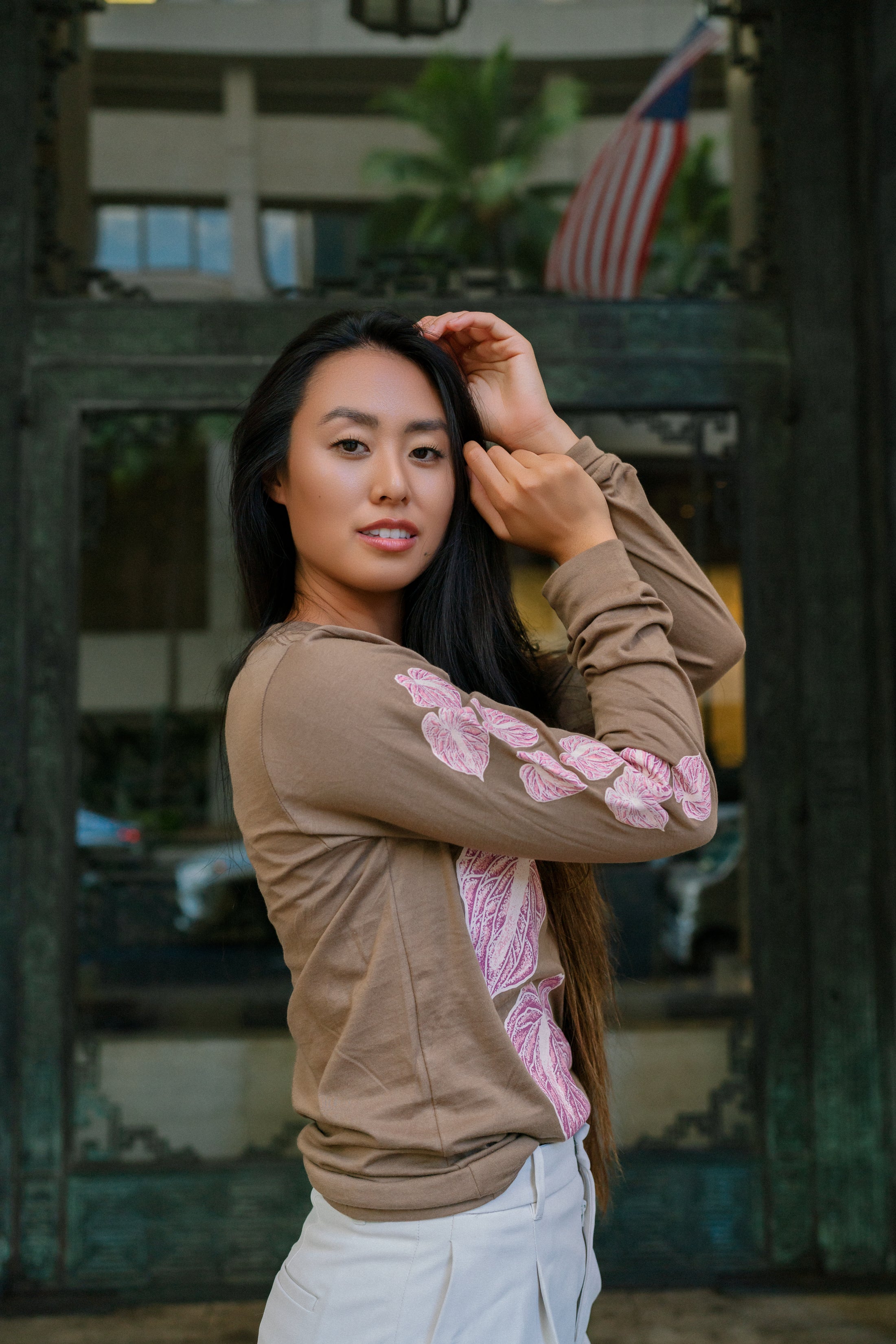 The Antherium Edit Long Sleeve in Coffee