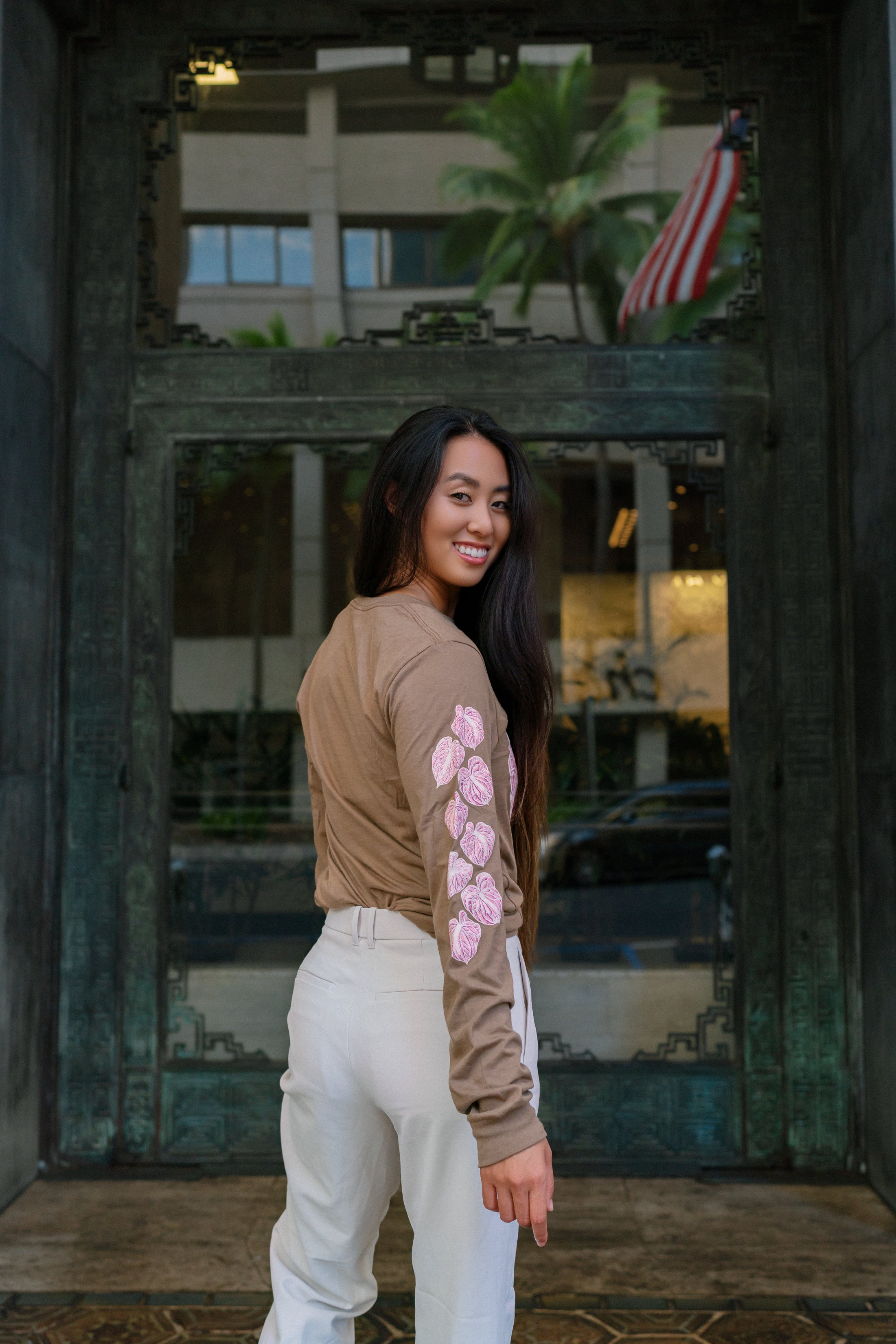 The Antherium Edit Long Sleeve in Coffee