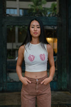 The Antherium Edit Tank in Cream