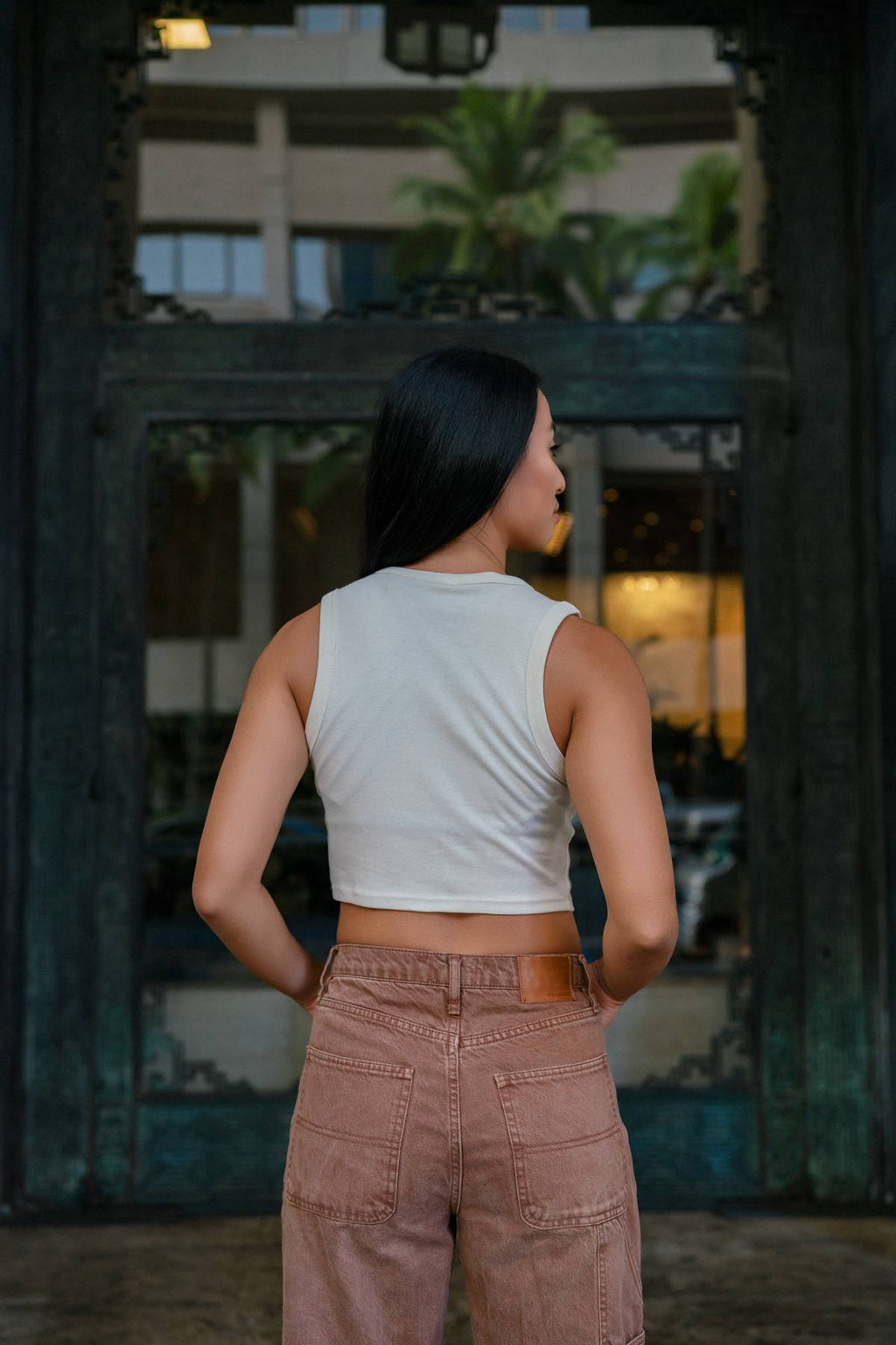The Antherium Edit Tank in Cream