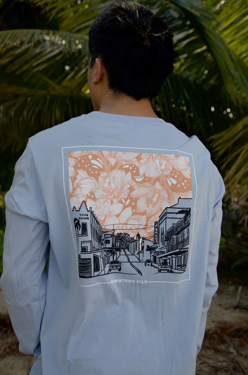 Downtown Hilo Long Sleeve in Sky