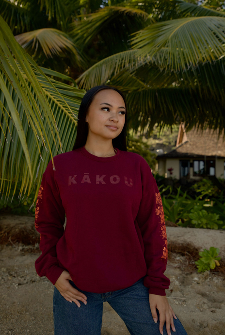 Downtown Hilo Crewneck Sweater in Wana