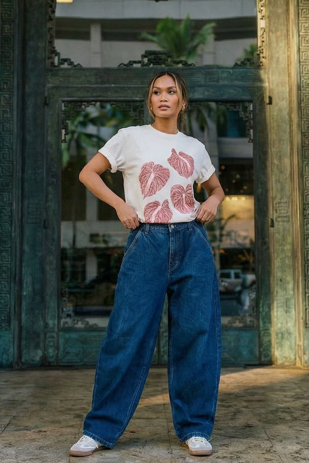 The Anthurium Edit T-Shirt in Hau