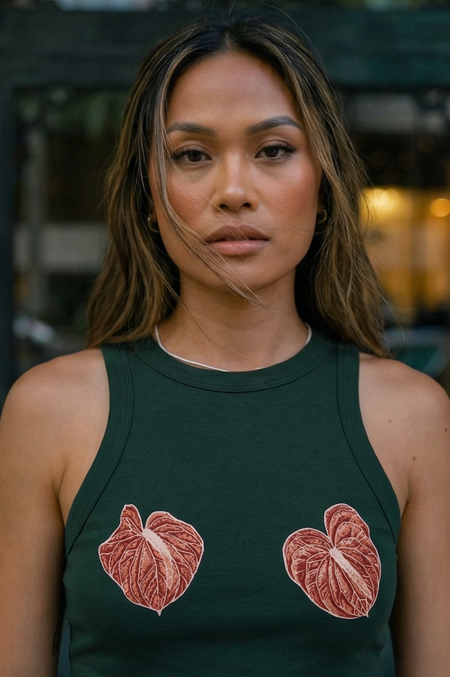The Anthurium Edit Tank in Forest