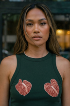 The Anthurium Edit Tank in Forest